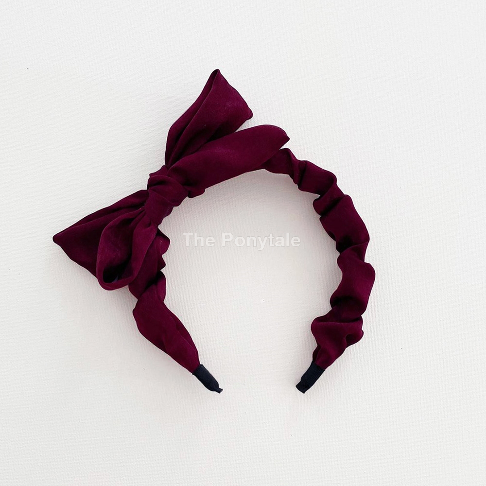 Lady Hairband Bow Satin (LHB9310)